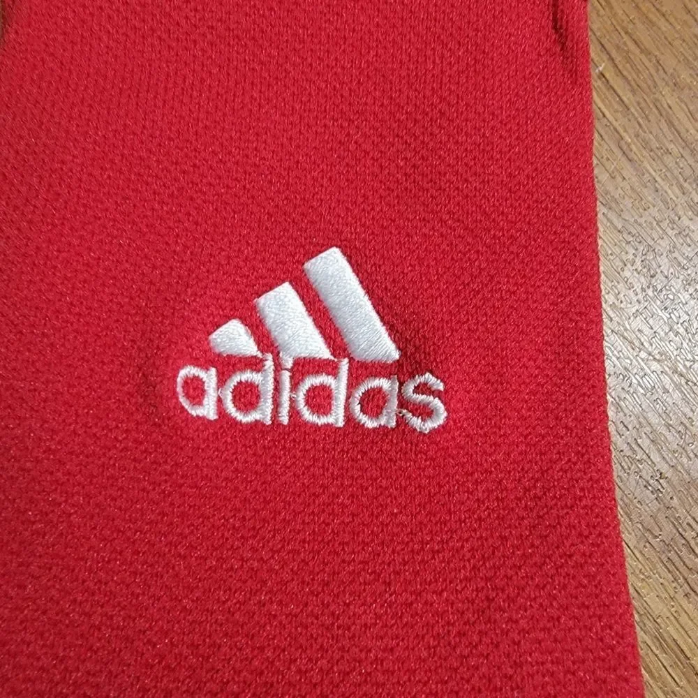 Adidas Alphaskin Full Cushioning Athletic Socks Crew Length Size M 6.5 - 9 Red